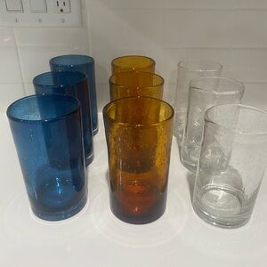 9pc Bubble glasses set